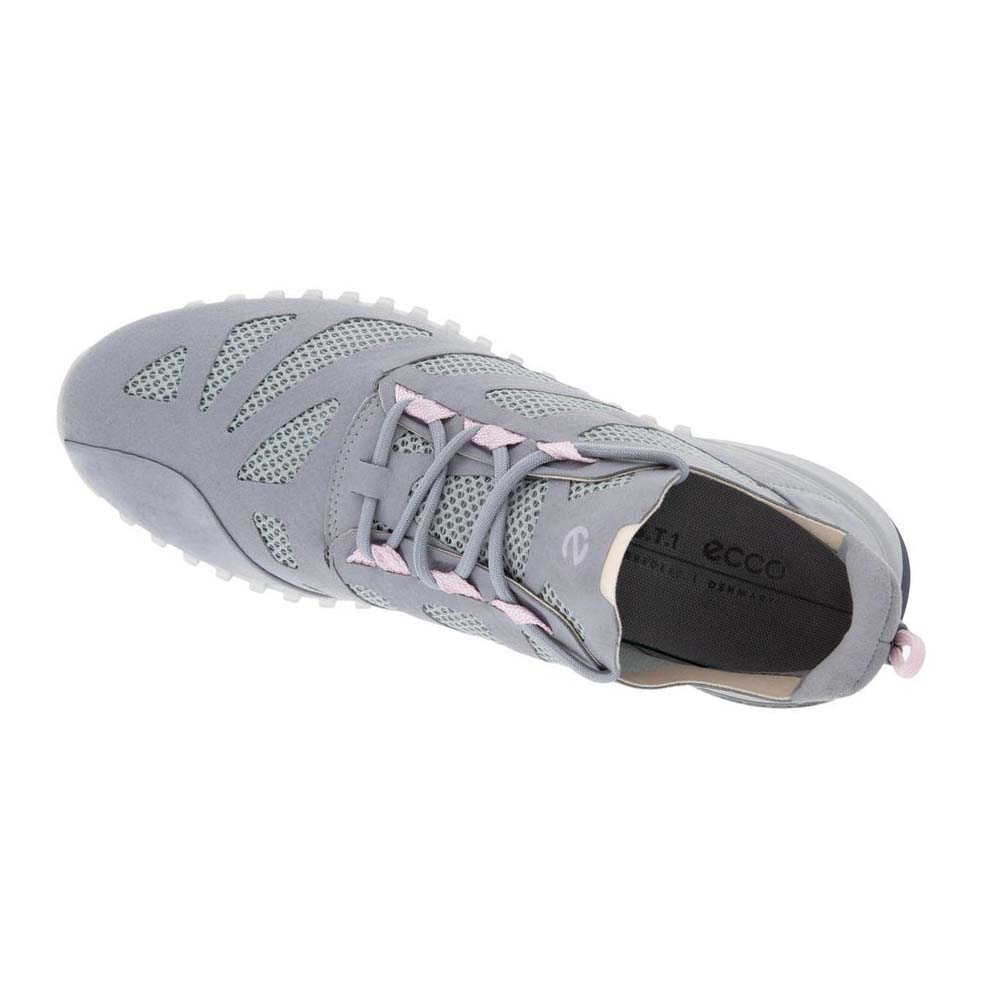 Women's Ecco Zipflex Low Tex Sneakers Silver / Grey | Canada 270EBC